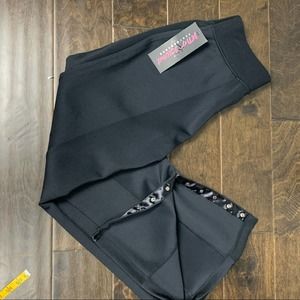 NWT Betsy Johnson Black Flare Pants Sz Small w Buttons